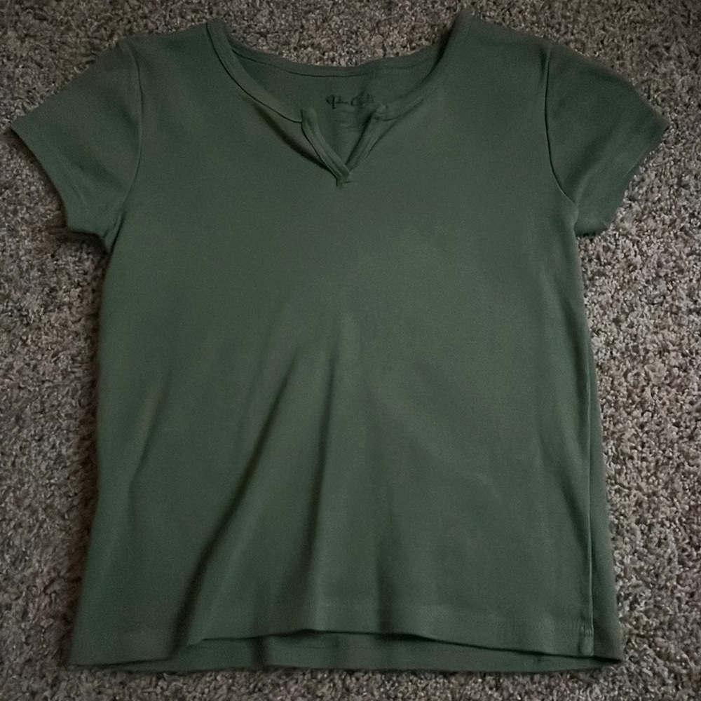 john galt green notch t-shirt